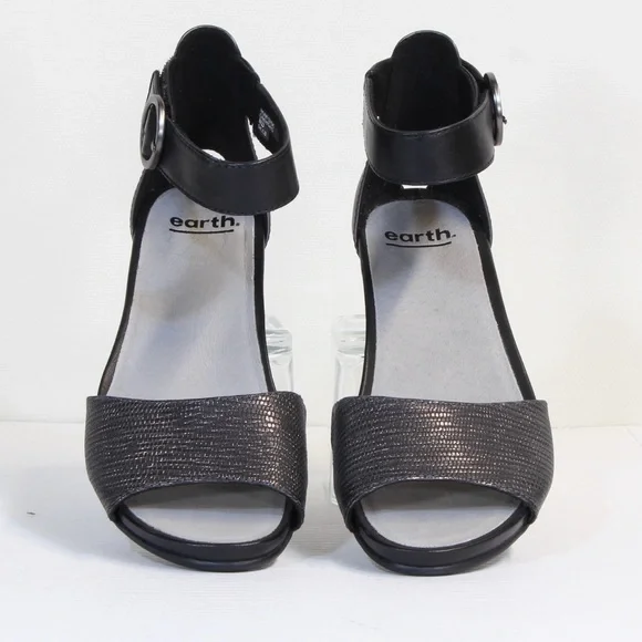 Earth Shoes Earth Hera Wide Womens Sandal Grey Textured